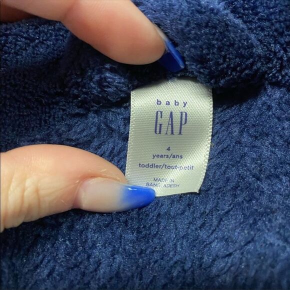 GAP | Navy Blue Toddler Bathrobe - Picture 3 of 3